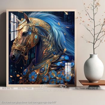 file tranh con giap decor tuoi con ngua ngo dep 647