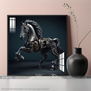 file tranh con giap decor tuoi con ngua ngo dep 650