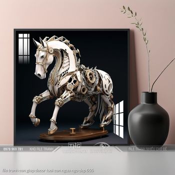 file tranh con giap decor tuoi con ngua ngo dep 655