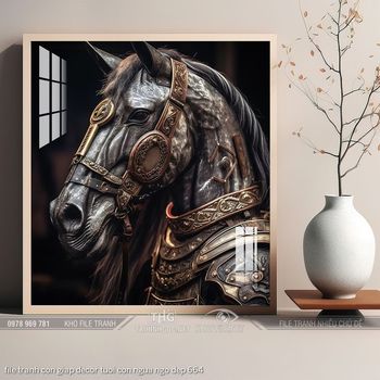 file tranh con giap decor tuoi con ngua ngo dep 664