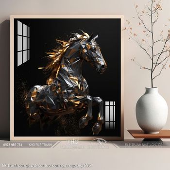 file tranh con giap decor tuoi con ngua ngo dep 686