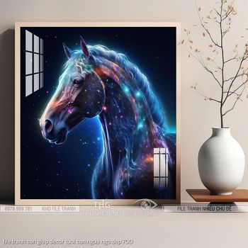 file tranh con giap decor tuoi con ngua ngo dep 700