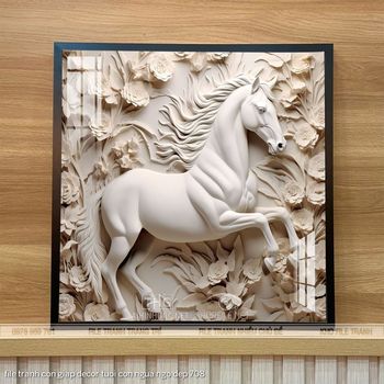 file tranh con giap decor tuoi con ngua ngo dep 708