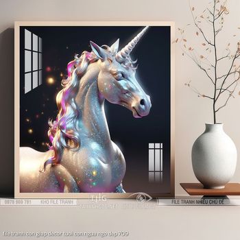 file tranh con giap decor tuoi con ngua ngo dep 709