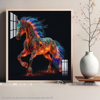 file tranh con giap decor tuoi con ngua ngo dep 718