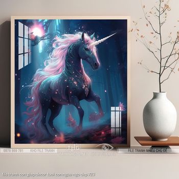 file tranh con giap decor tuoi con ngua ngo dep 723