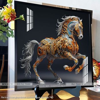 file tranh con giap decor tuoi con ngua ngo dep 740