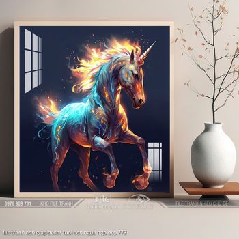 file tranh con giap decor tuoi con ngua ngo dep 773