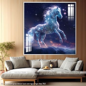 file tranh con giap decor tuoi con ngua ngo dep 782