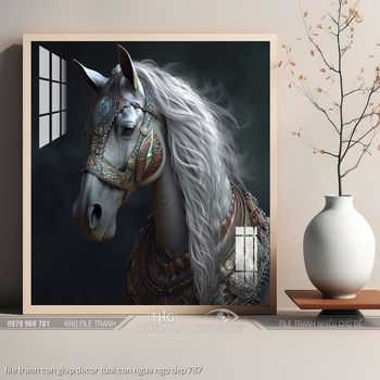 file tranh con giap decor tuoi con ngua ngo dep 787