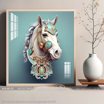 file tranh con giap decor tuoi con ngua ngo dep 788