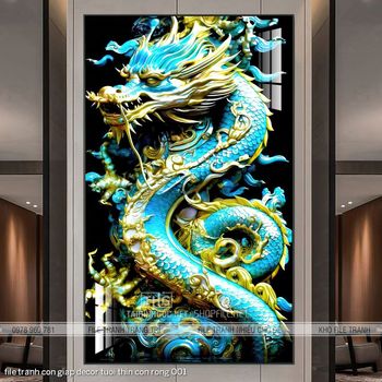 file tranh con giap decor tuoi thin con rong 001