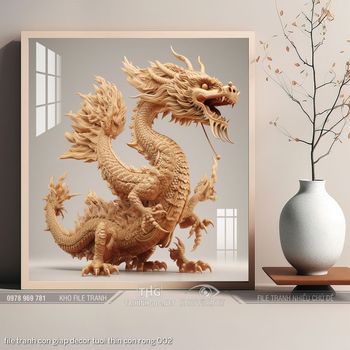 file tranh con giap decor tuoi thin con rong 002