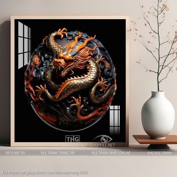 file tranh con giap decor tuoi thin con rong 005