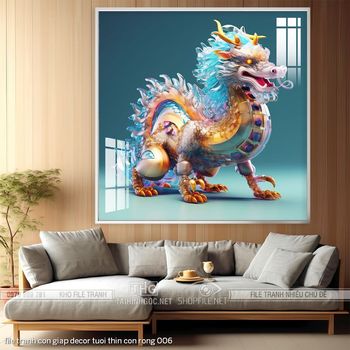 file tranh con giap decor tuoi thin con rong 006