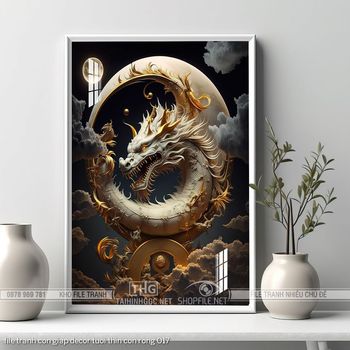 file tranh con giap decor tuoi thin con rong 017