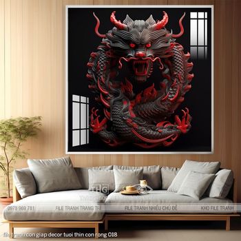 file tranh con giap decor tuoi thin con rong 018