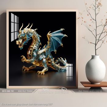 file tranh con giap decor tuoi thin con rong 027