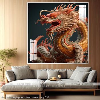 file tranh con giap decor tuoi thin con rong 032