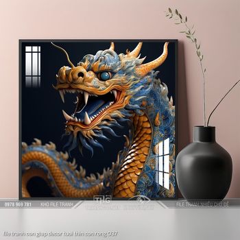 file tranh con giap decor tuoi thin con rong 037