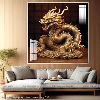 file tranh con giap decor tuoi thin con rong 038