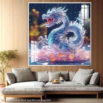 file tranh con giap decor tuoi thin con rong 043