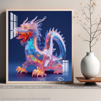 file tranh con giap decor tuoi thin con rong 045