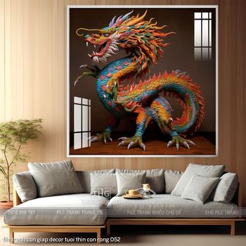 file tranh con giap decor tuoi thin con rong 052