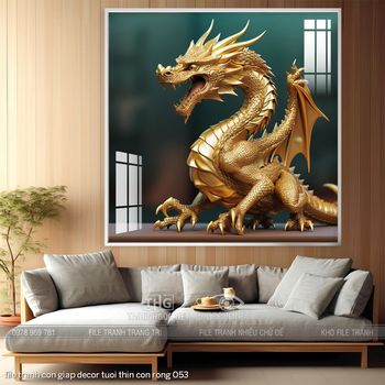 file tranh con giap decor tuoi thin con rong 053