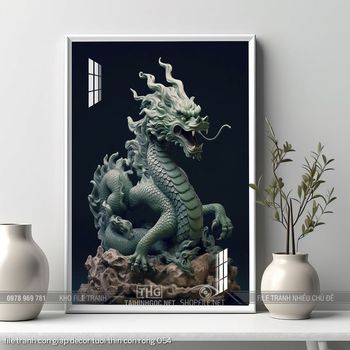 file tranh con giap decor tuoi thin con rong 054