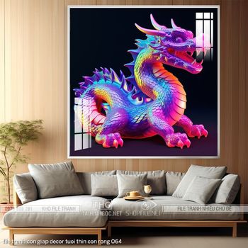 file tranh con giap decor tuoi thin con rong 064