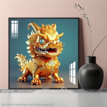 file tranh con giap decor tuoi thin con rong 065