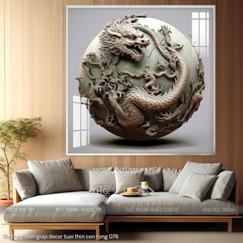 file tranh con giap decor tuoi thin con rong 076