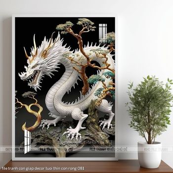 file tranh con giap decor tuoi thin con rong 081