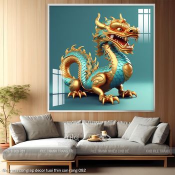 file tranh con giap decor tuoi thin con rong 082