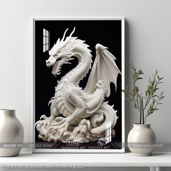 file tranh con giap decor tuoi thin con rong 085