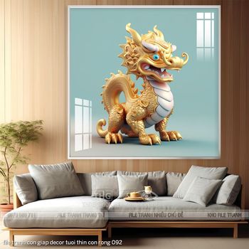 file tranh con giap decor tuoi thin con rong 092