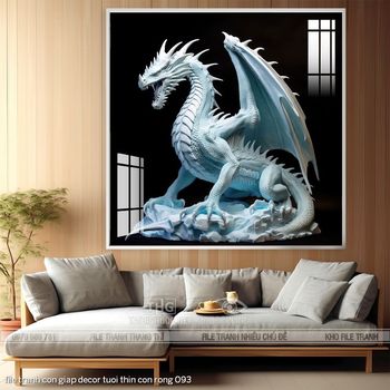 file tranh con giap decor tuoi thin con rong 093