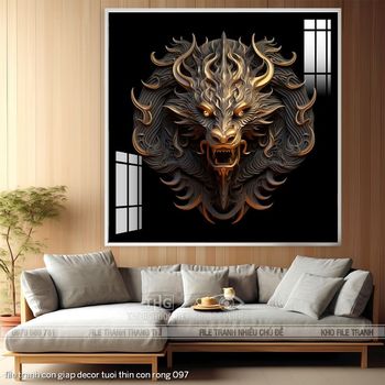 file tranh con giap decor tuoi thin con rong 097