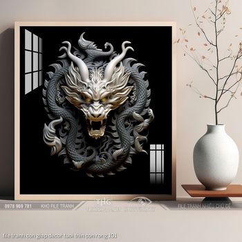 file tranh con giap decor tuoi thin con rong 101