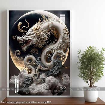 file tranh con giap decor tuoi thin con rong 102