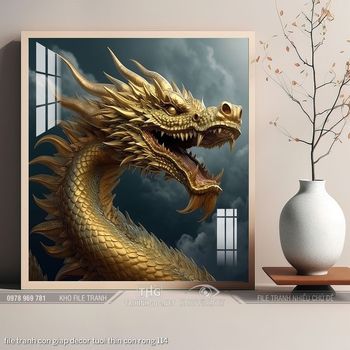 file tranh con giap decor tuoi thin con rong 114