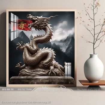 file tranh con giap decor tuoi thin con rong 115