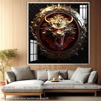 file tranh con giap decor tuoi thin con rong 131