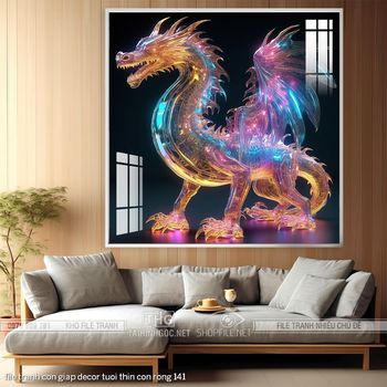 file tranh con giap decor tuoi thin con rong 141