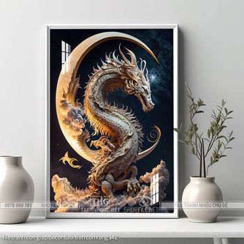 file tranh con giap decor tuoi thin con rong 142