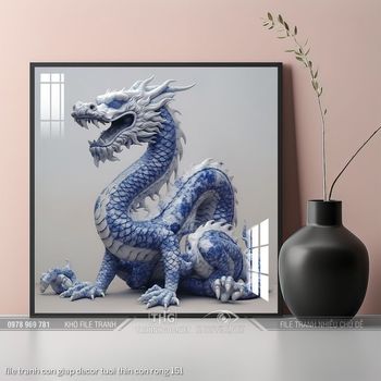 file tranh con giap decor tuoi thin con rong 151