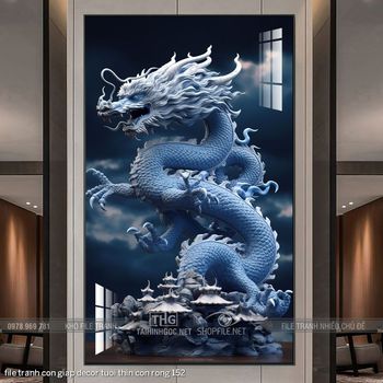 file tranh con giap decor tuoi thin con rong 152