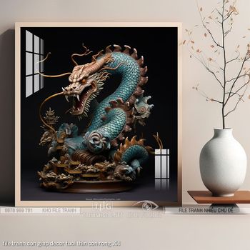 file tranh con giap decor tuoi thin con rong 161