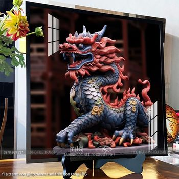 file tranh con giap decor tuoi thin con rong 185